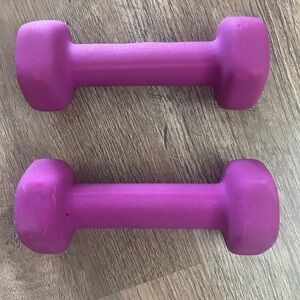 3 lb weights. Used but in EUC.